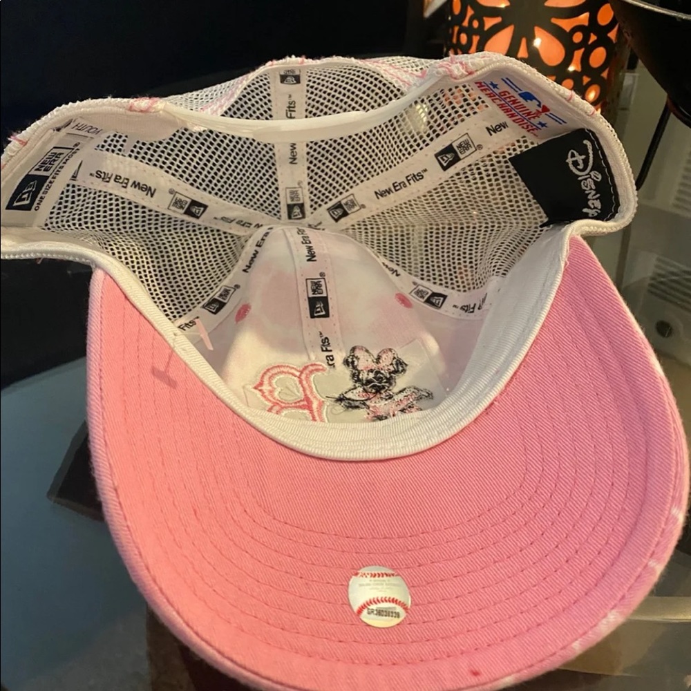 Disney Minnie Mouse Boston “B” New Era Youth Hat | Pink Tie-Dye Snapback Cap 54 - Picture 4 of 5
